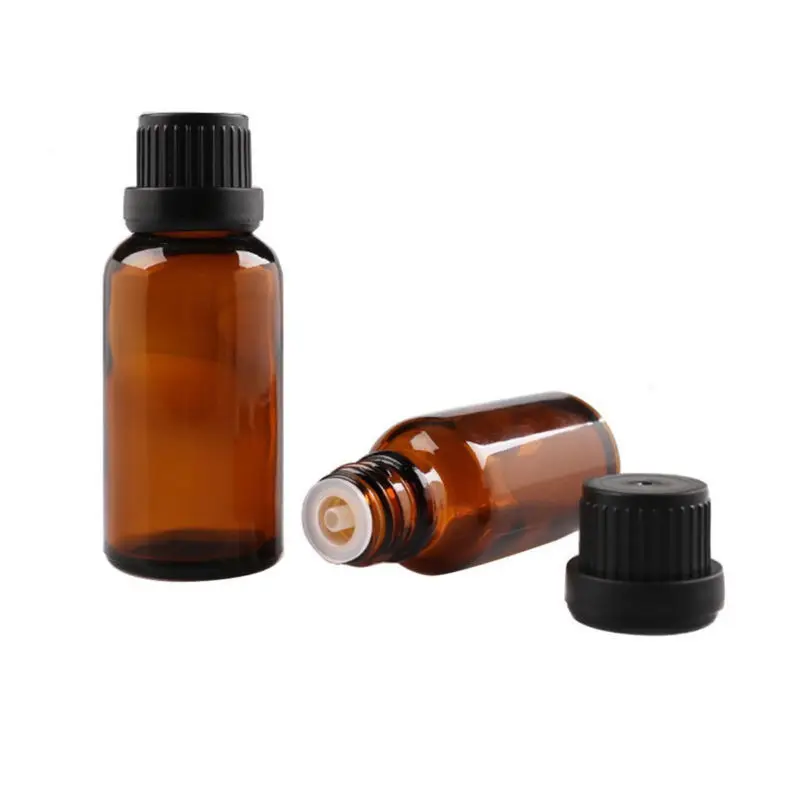 

5ml 10ml 15ml 20ml 30ml 50ml Empty Amber Glass Euro Dropper Bottles Essential Oil Liquid Aromatherapy Pipette Vials Containers