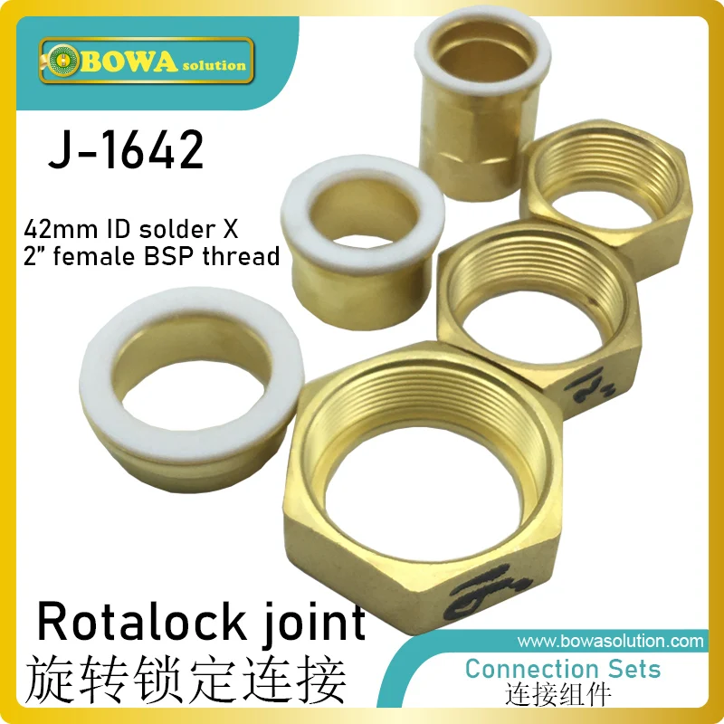 42มม.2 "FBSP Rotalock Joint ให้ Easy & Quick เชื่อมต่อ Solutions สำหรับแลกเปลี่ยนความร้อนเหล็กสแตนเลสในเครื่องทำความเย็น