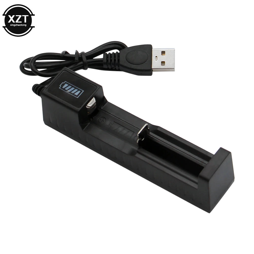 Uniwersalny 1 / 2 gniazdo baterii 3.7V USB ładowarka inteligentny ładowania dla akumulatorów akumulator litowo-jonowy NiMH 18650 26650 14500 17670