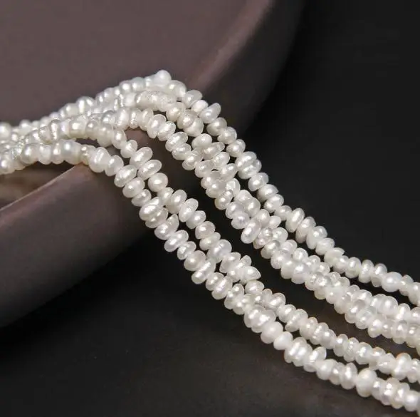 

Favorite Pearl Loose Beads 2mm Tiny Freshwater Small Pearl DIY Jewelry Making For Necklace Bracelet Earring 14'' one full strand