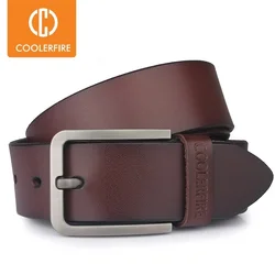 Cinturón de piel auténtica para hombre, cinturones de diseñador, de alta calidad, de marca de lujo, anchos