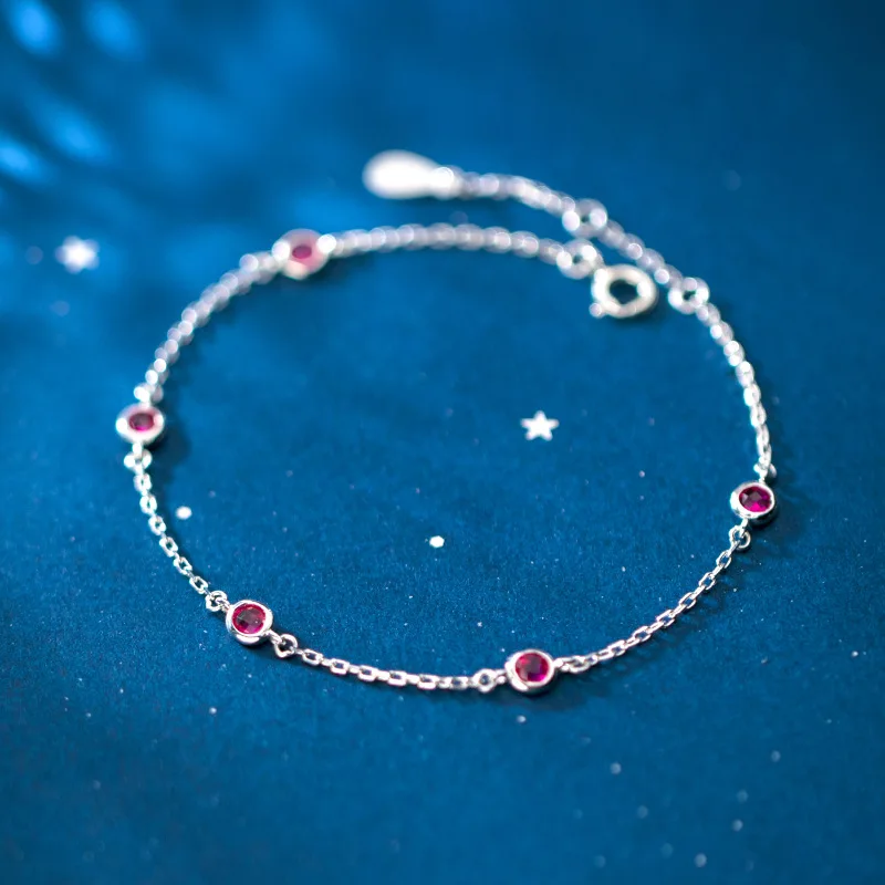 La Monada Black White Blue Red Bead Bracelets For Women 925 Sterling Silver Bracelet Trendy Fashion Jewelry Womens Accessories