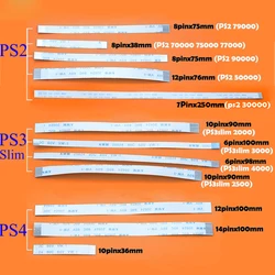 Power Reset Schalter Band flex Kabel für PS2 30000 5W 90000 Für PS3 slim 2000 für PS4 10pin 12pin 14pin Controller Reparatur Teil