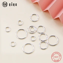 20pcs/Pack Wholesale 4-8mm 925 Sterling Silver Closed Jump Rings For Making Keychains & Bracelet Jewelry Findings Accessories