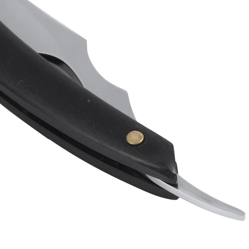 As lâminas de barbear retro são feitas pela mão ouro dólar alta aço carbono dobramento s-afety navalha reta do barbeiro para o rosto