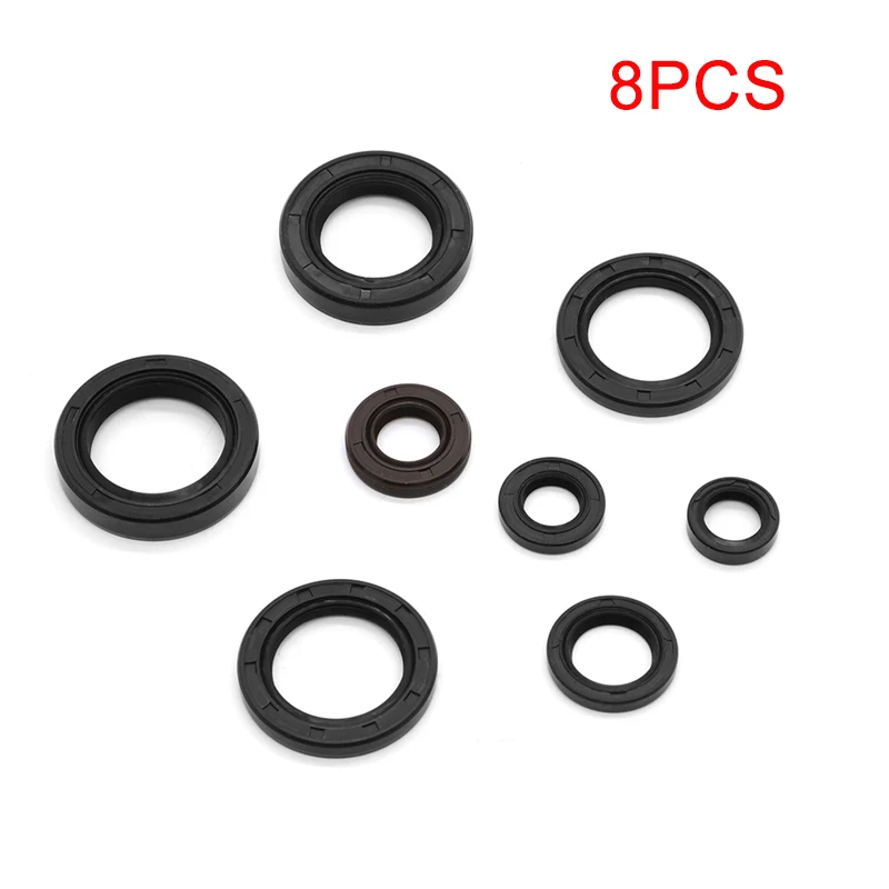 Motorcycle Engine Oil Seal Kits For Yamaha DT125 DT175 MX125 MX175 IT175 YZ125 YZ100 1974 - 1983 Oil Seals Rubber Motorbike Part