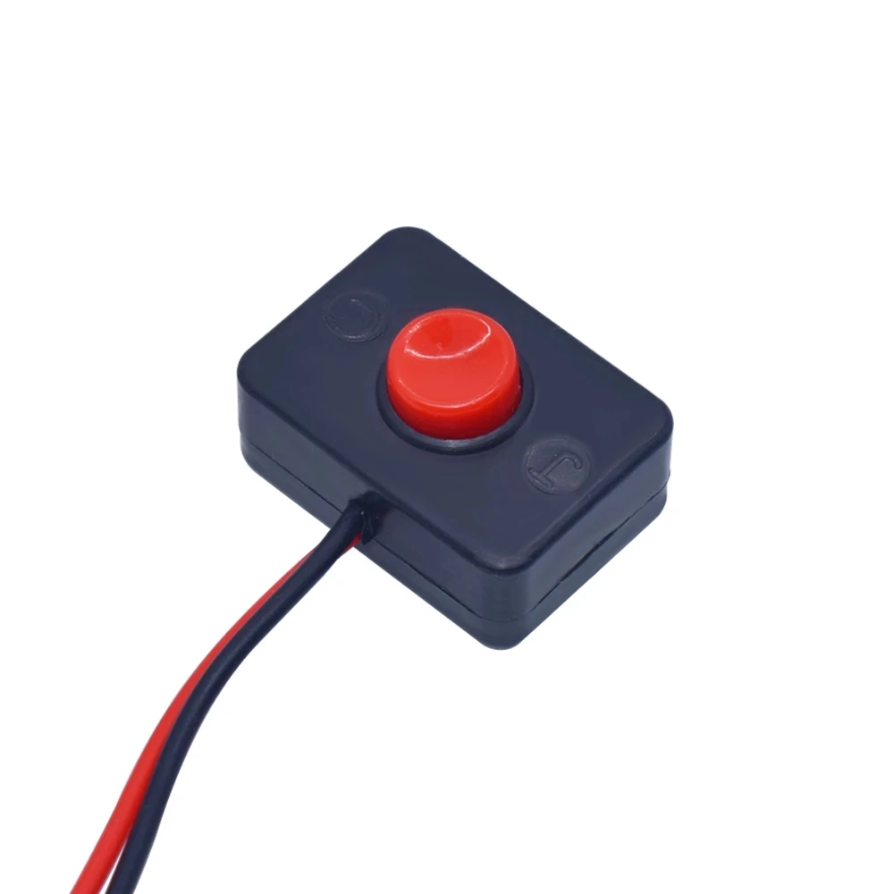 12mm Push button switch waterproof small car circuit wire speaker electrical mini boat shape round line PBS-11B PBS-33b