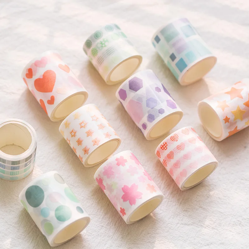 40/50mm X 3m Creative Small Pattern Series Journal Washi Tape Set Adhesive Tape DIY Scrapbooking Bullet Journal Masking Tape