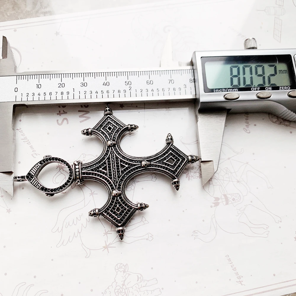 Traditional Symbolism Cross Pendant,2022 Spring Fine Jewelry Europe Accessorie 925 Sterling Silver Vintage Gift For Women Men