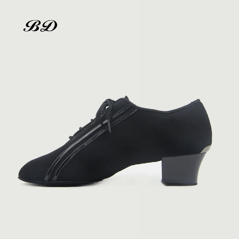 Zapatos de baile para hombre, calzado de salón de piel de serpiente latina, con encaje 4,5, de gama alta, dedicado a Salsa, bolsa gratis, tela