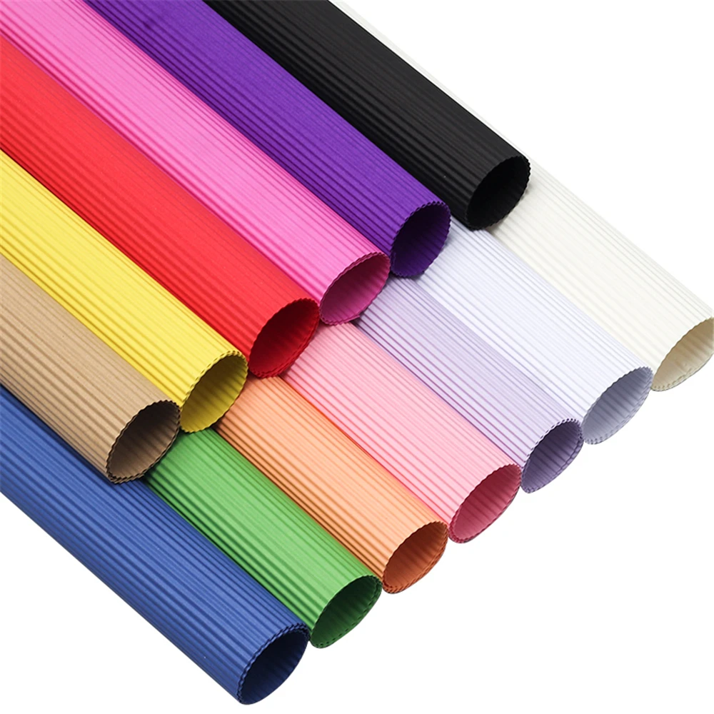 Colored Corrugated Wrinkle Paper, Thickened Handmade Craft, Origami Material, Kindergarten Origami, 20 Affordable S