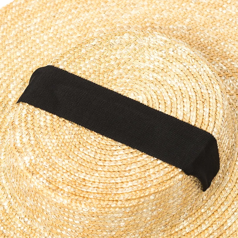 Wholesale Wide Brim Straw Hat For Women Long Ribbon Ladies Beach Hats Fashion Dress Up Children Summer Sun Visor Caps