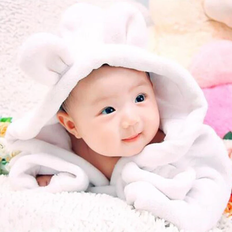 슈퍼 소프트 플란넬 아기 수면 가운, 신생아 유아 목욕 가운 수건 아기 수건 잠옷 플란넬 가운 아기 잠옷 후드