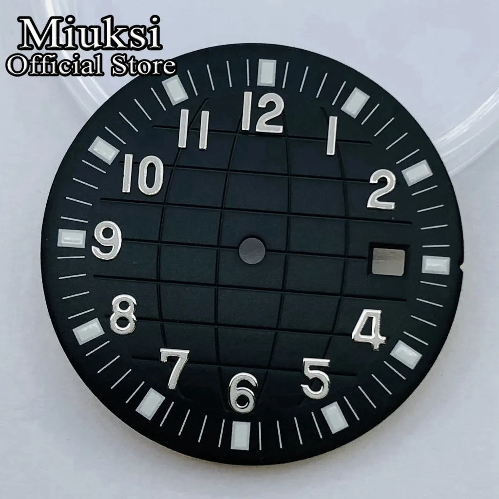 Muksi 31.5mm white black coffee blue sterile watch dial fit ETA 2836 2824 DG2813 3804 Miyota 8215 821A 8205 8200 movement