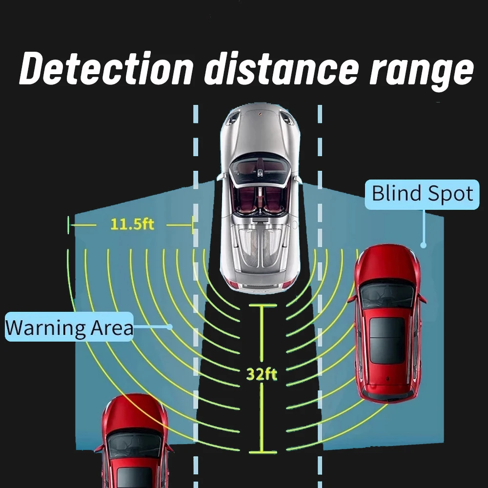 

Система обнаружения слепых зон BSD, умная автомобильная система контроля слепых зон, 10 м/20 м