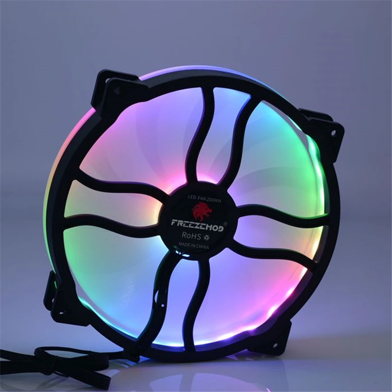 

FREEZEMOD Rainbow Aperture Fan FAN-L20 Rainbow Aurora Fan 20CM Chassis Fan AURA Synchronous CE ROSH Certification. FAN-L20