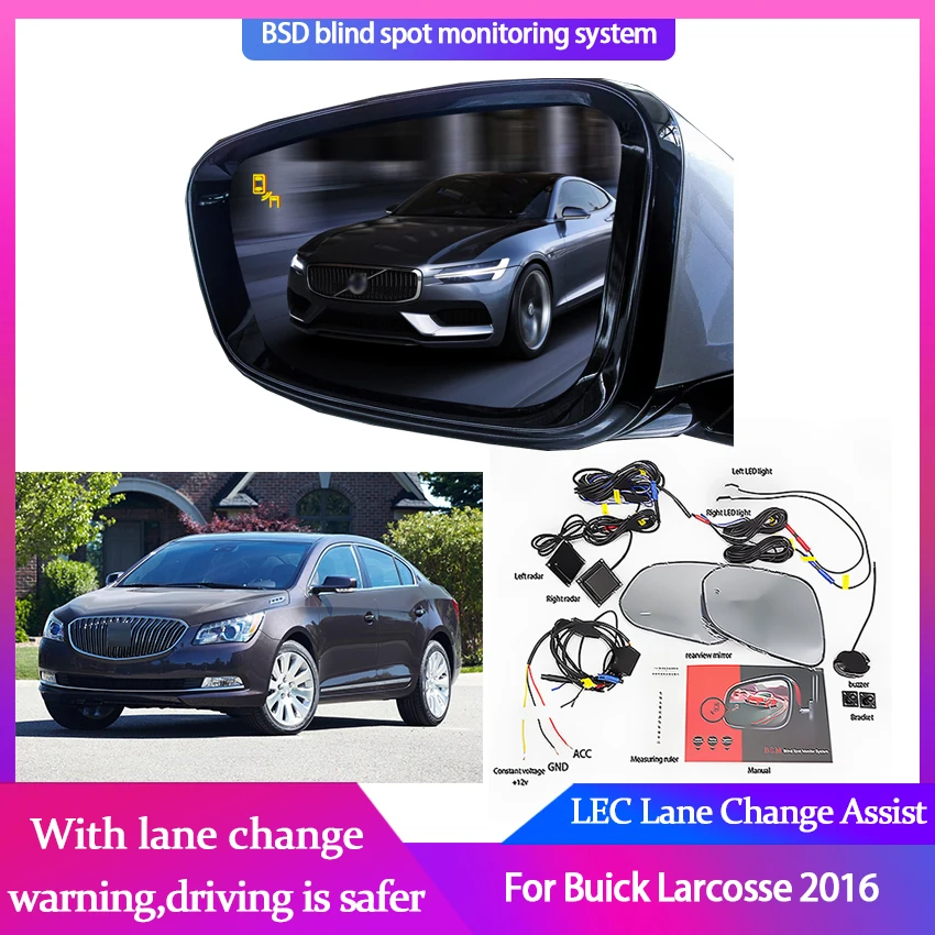 

Car Blind Spot Monitoring for Buick Larcosse 2016 BSD BSA BSM Radar Detection System Microwave Sensor Assistant Driving Security