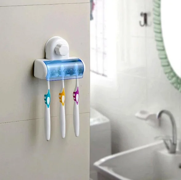Soporte Para Cepillo De Dientes Con Ventosa, Organizador De