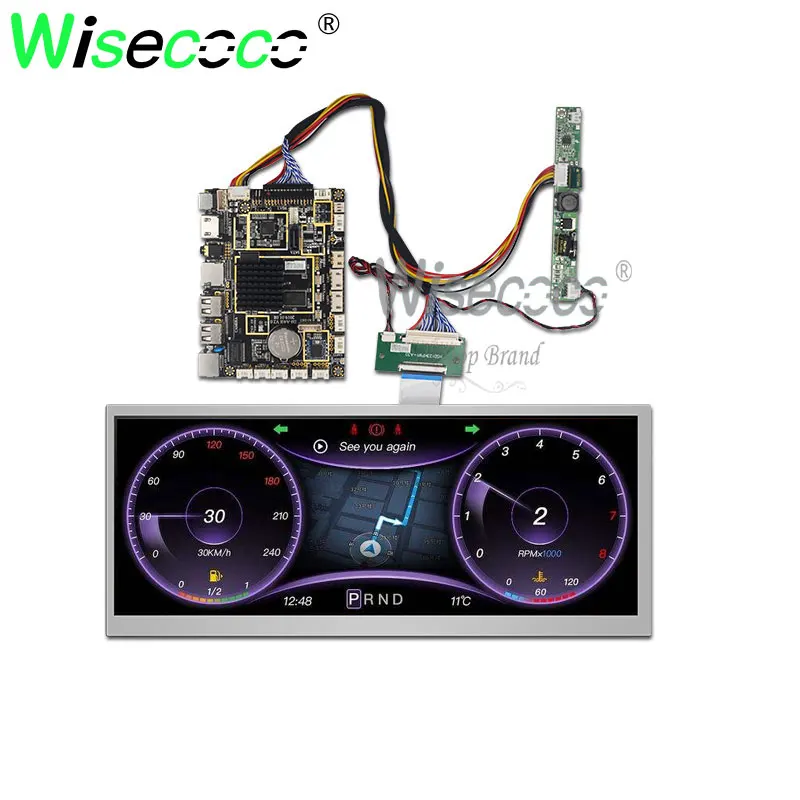 Placa do Motorista de Usb Android da Exposição do Lcd 1920×720 Ips Brilho 1000 Nits 123”
