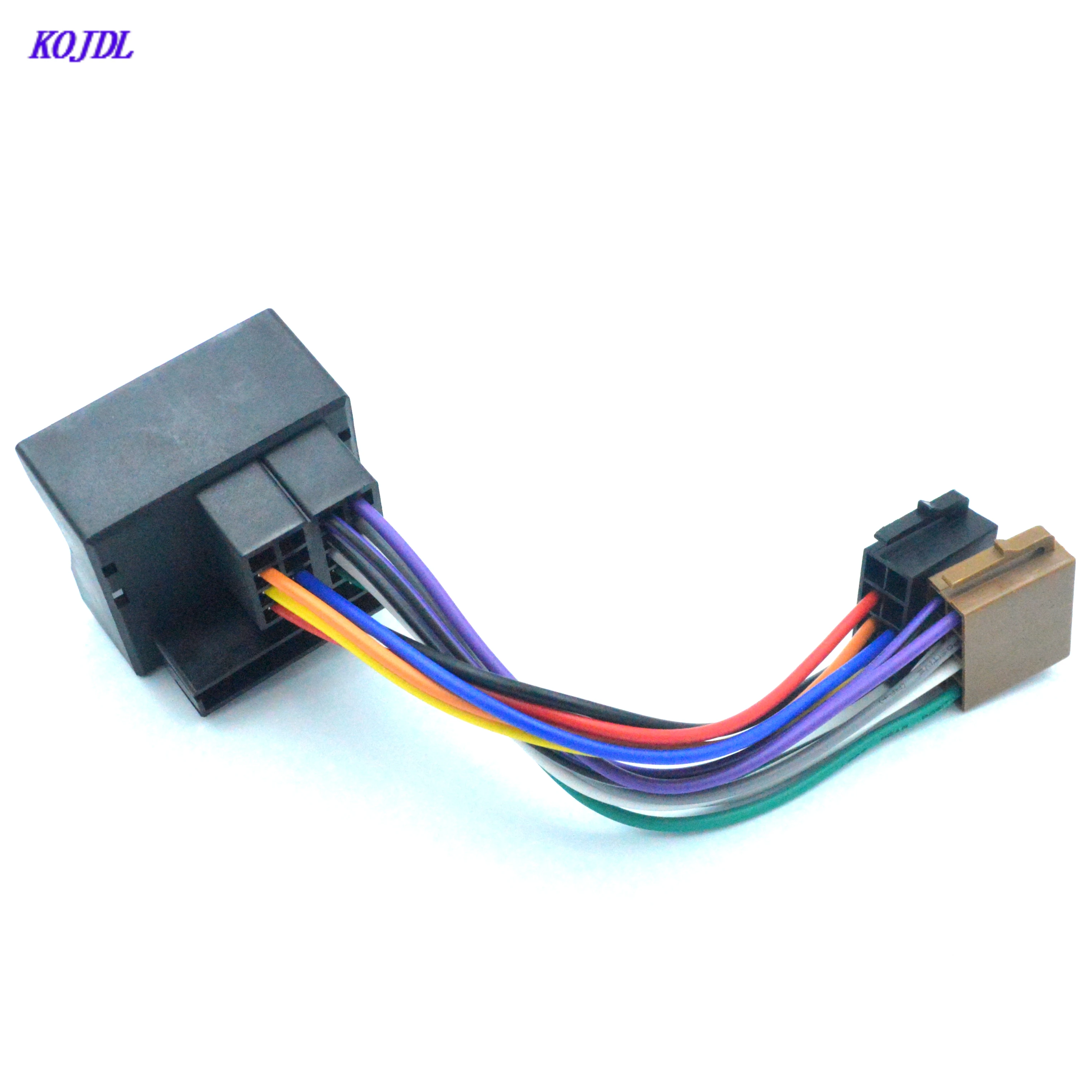 Car ISO Stereo Radio Wiring Harness Adapter for Volkswagen Golf Passat Bora Fox Tiguan For Skoda Audi Plug ISO Cable Connector