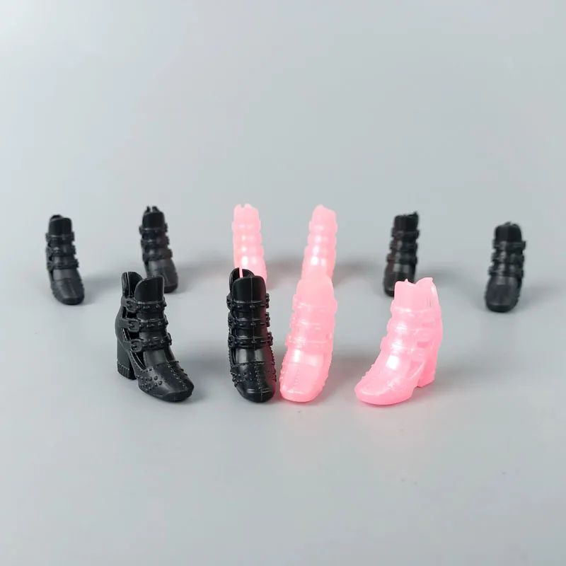 5pairs/lot Fashion Doll Shoes Accessories For Barbie Dolls High Heel Sandal  Shoes For Barbie 1/6 BJD Dollhouse Kids DIY Toy