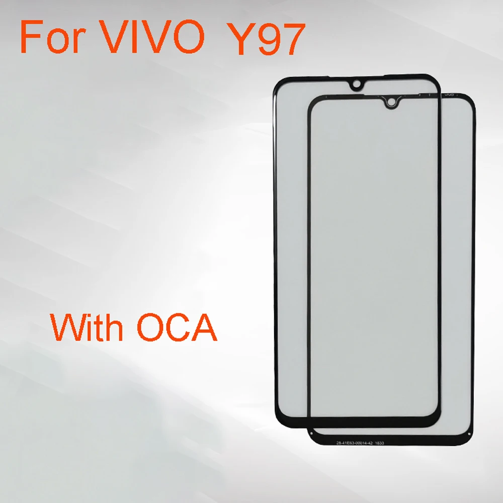 

С OCA для VIVO Y97 Сенсорная панель экран дигитайзер для VIVO Y97 out СТЕКЛО сенсор сенсорный экран Сенсорная панель без гибкости