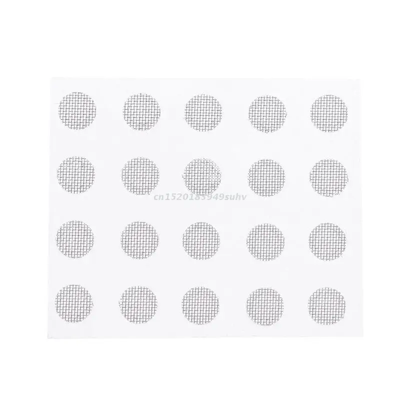 20Pcs Dust Netwerk Shell Zelfklevende Koptelefoon Hoofdtelefoon Case Staal Mesh Anti-stof Stofdicht