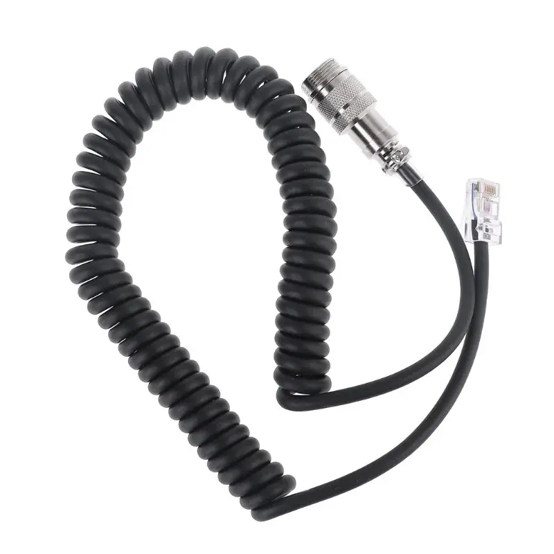 2021 New 8Pin to RJ-45 Modular Plug Mic Cable Adapter for Yaesu Microphone MD-200 MD-100