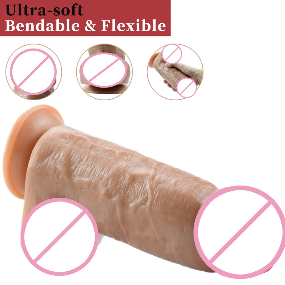 25*8CM Long Dildo Giant Super Huge Dildo Suction Cup Big Anal expander Butt Plug Large Dildos Realistic Sex Toys For Women