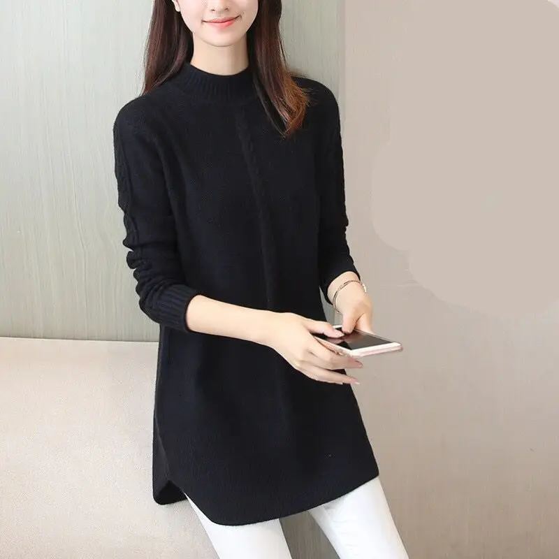 Vy1070 2020 spring autumn winter new women fashion casual warm nice Sweater woman female OL turtleneck  oversized sweater