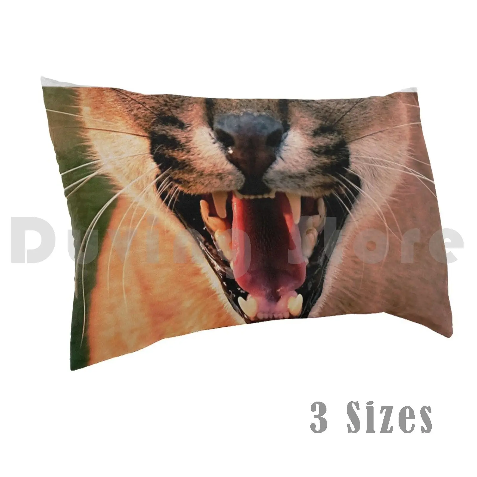 Caracal Cat Mouth Pillow Case DIY 50*70 Caracal Cat Mouth Wild Cat Lynx Desert Lynx Lynx Lovers Funny Animals