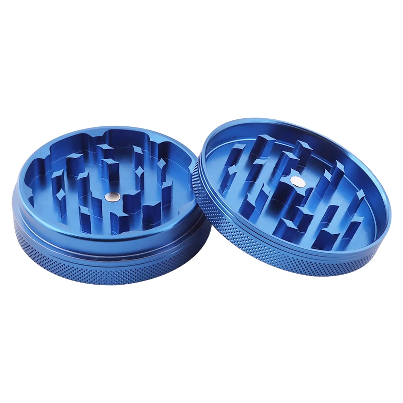 New Sale 2-layer Aluminum Herbal Herb Grinder Tobacco Smoke Grinders  Smoking Pipe Container Accessories