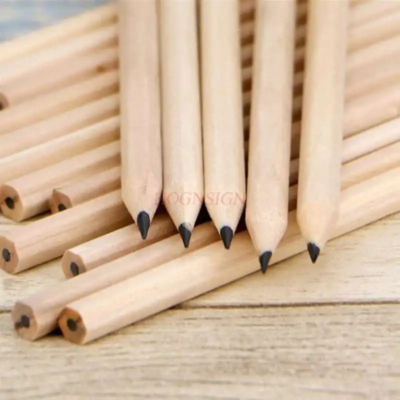 Natural Log Hex Pencil Environmental Stationery HB Pencil Elementary School Children Painting Writing Pencil