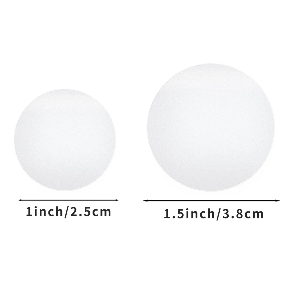 500 قطعة تسميات شفافة مستديرة الأعمال حزمة ختم تسميات ملصقات بولي كلوريد الفينيل لاصق ملصقات مقاومة للماء لفة لوازم مكتبية