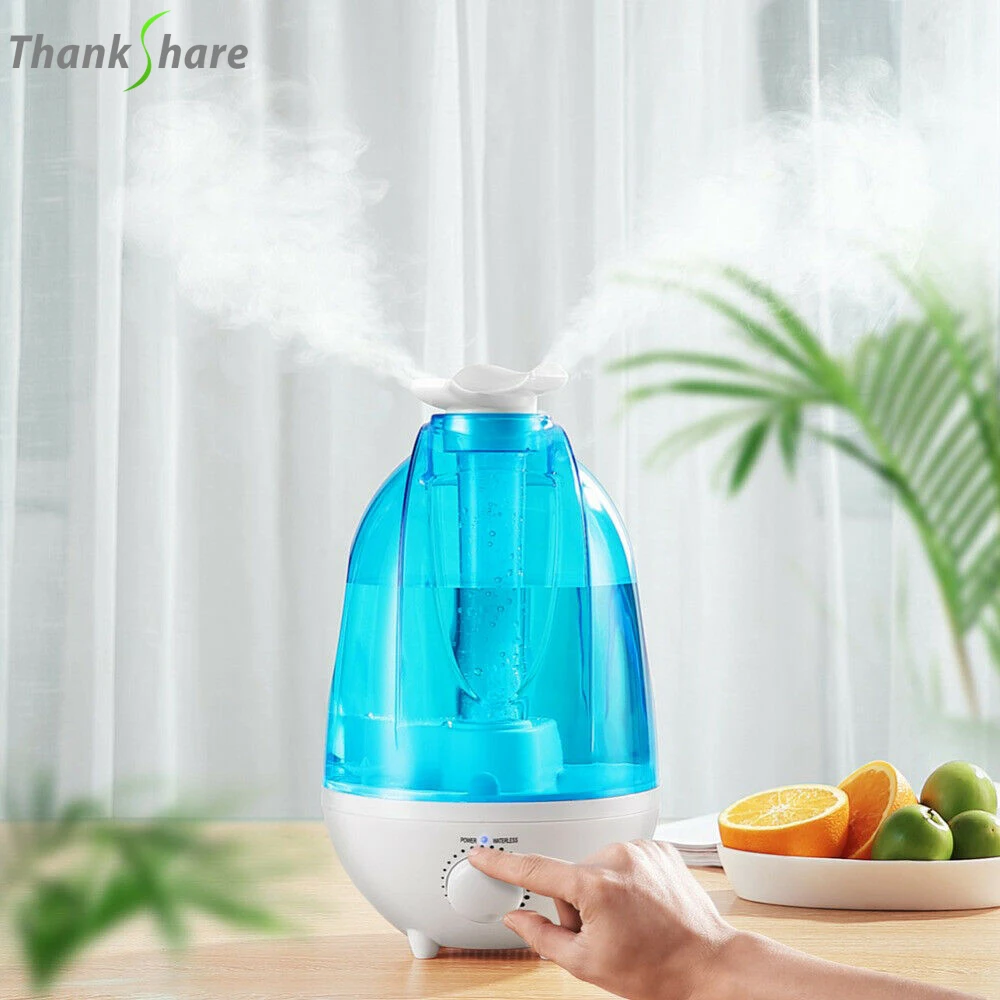 

4000ML Ultrasonic Air Humidifier Double Sprayers Big Mist Volume Fog Mist Maker Essential Oil Diffuser For Home Office Baby Room