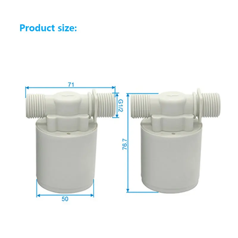 Automatic Water Level Control Tower Tank Floating Ball Valve Installed Inside The Tank 1/2 Water Level Control Valve