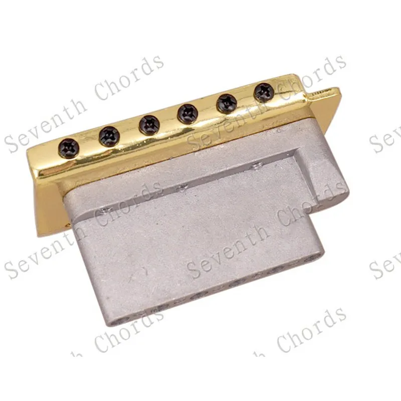 Ein Set Gold 6-Saiten Vintage Saddle Tremolo Bridge System mit Whammy Bar für E-Gitarren-Zubehörteile – Detail 5
