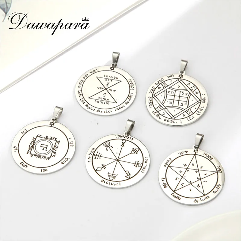 Dawapara DIY Accessories Solomon Pentacle of Venus Amulet Promotes and Strengthen Friendships Talisman Pendant for Necklace