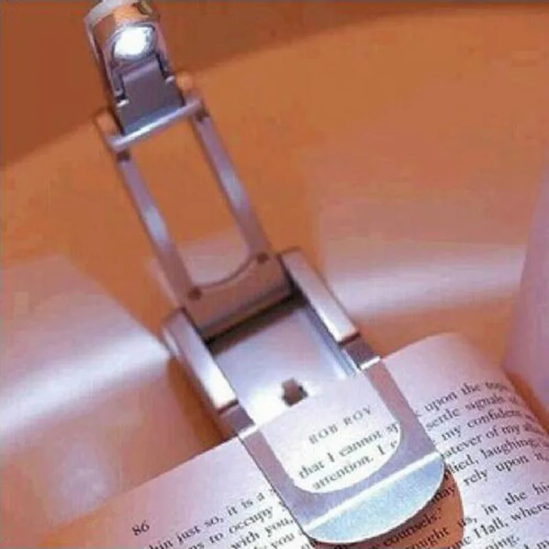 

Clip-On Book Light Foldable Book Reading Lamp Auto Folding LED Night Lamp For Reader Kindle Adjustable Flexible Eye Protections