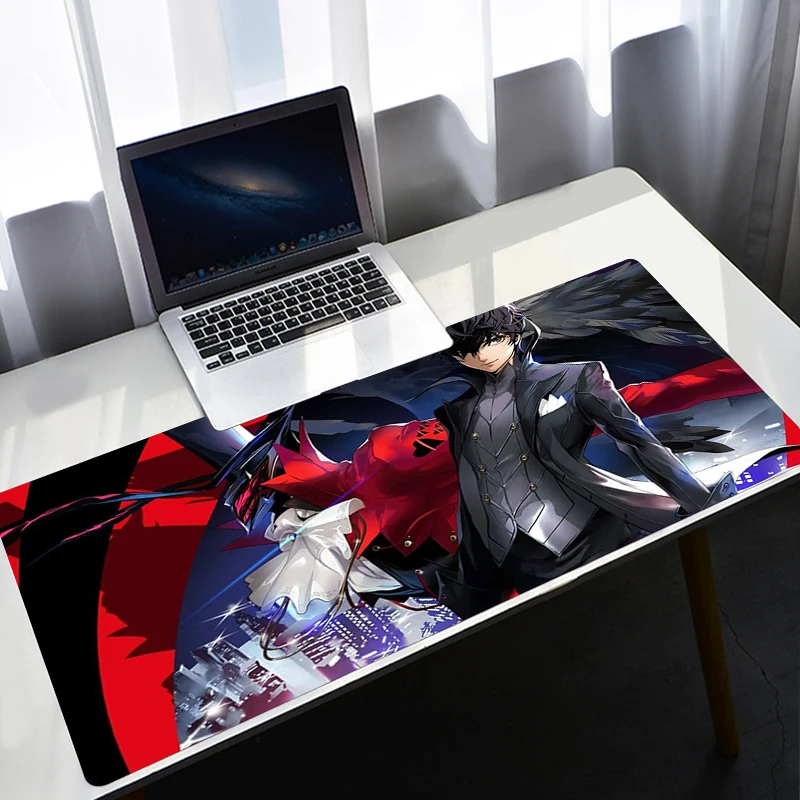 Persona 5 Mouse Pad Besar XXL Gaming Anime Mousepad Kantor Notebook Meja Tikar Padmouse PC Gamer Tikar Aksesoris Komputer untuk CSGO