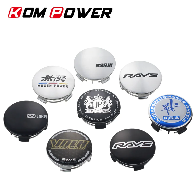 SET OF 4 VOLK caps for rims 57mm OD & 51mm ID car cover cap ENKEI SSR RAYS emblem wheel center cap