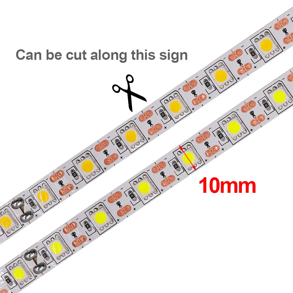 Tira de luces Led USB, cinta Flexible de diodo, lámpara de retroiluminación de TV, decoración de habitación, 5V, 30LED/m, RGB 5050, 0,5 M, 1M, 2M,