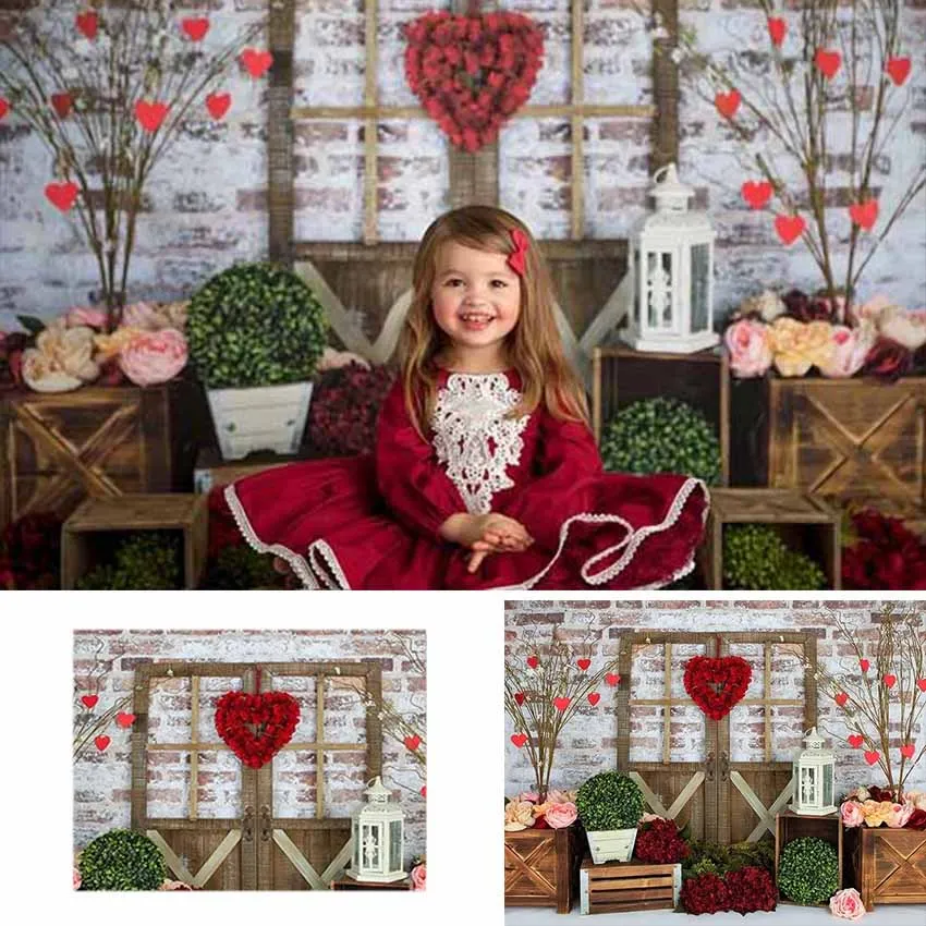 Фон для фотосъемки на День Св. Валентина, любовь, роза, цветок, витрина, Новорожденные, ребенок, портрет, Фотофон, реквизит для студийной съемки