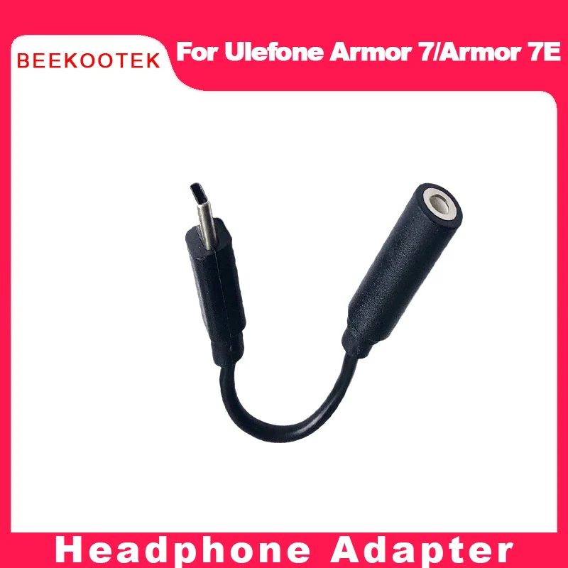 Original For Ulefone Armor 7 7E Type-C to 3.5mm Jack Converter Earphone Audio Adapter Cable Headphone Aux Cable Phone Accessory