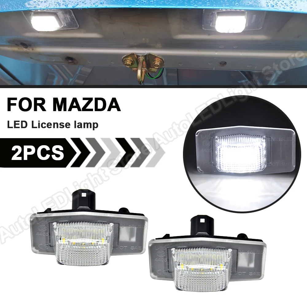 LED License Plate Light LED Number Plate Lamp No Error For Mazda Protege MPV Tribute Miata Mx5 mk2 Ford Escape Mercury Mariner