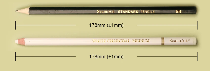 SeamiArt 15 Teile/satz Zeichnung Bleistift Set Holz Professionelle Kunst Liefert Skizze Weiß Holzkohle Bleistifte Kunst Malerei Schreibwaren – Detail 4