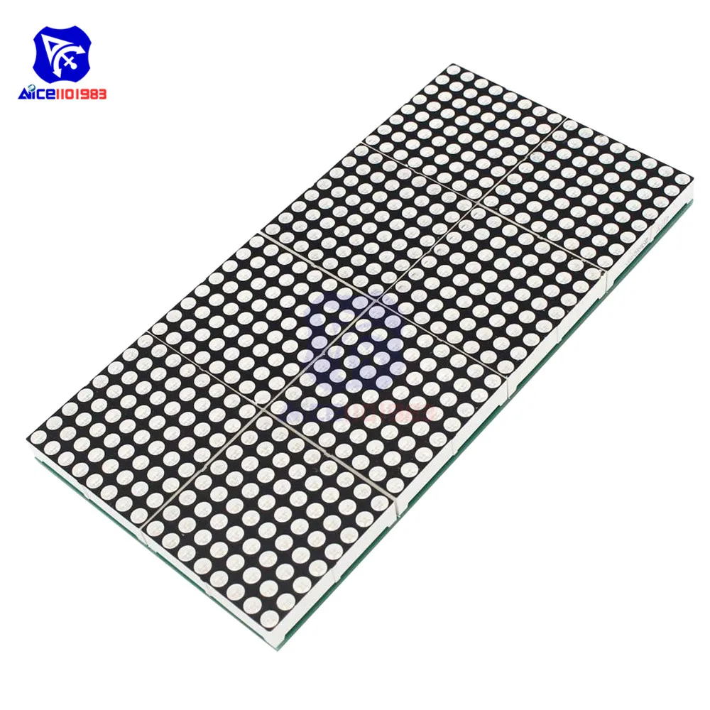 Diymore 16X32 Rood Groen Led Dot Matrix Control Display Module Diy Kit Voor Arduino 51