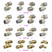 1pcs Adapter Connector SMA to UHF PL259 SO239 / N / BNC / SMA Male Plug & Female Jack RF Coaxial Brass Straight New