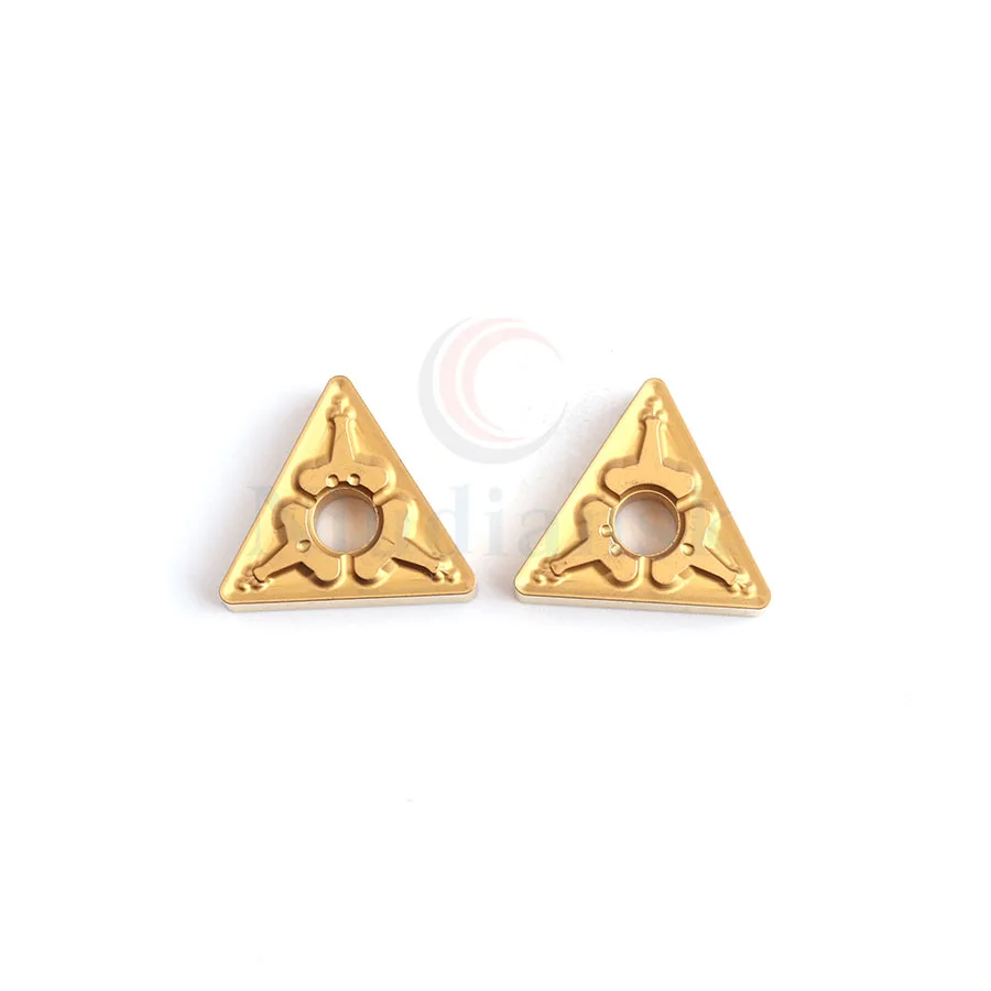 10 pz TNMG160404-TM TNMG160408- TM LF9018 inserti in metallo duro resistente all'usura di alta qualità utensili per tornio in metallo CNC lame per tornitura
