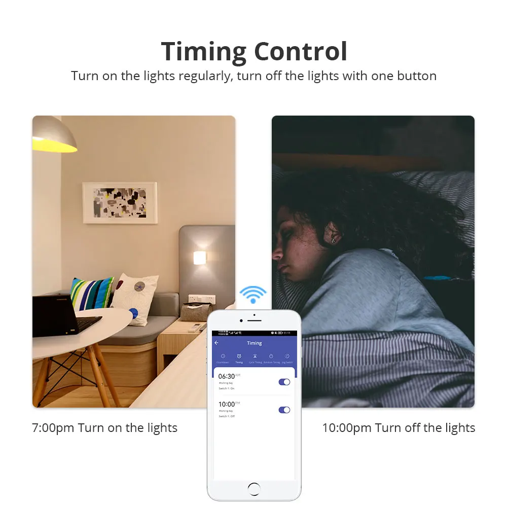 Zemismart Tuya WiFi 10A สมาร์ทบราซิลซ็อกเก็ต Wall Outlet 2 ปุ่มทางกายภาพสวิทช์ไฟ Alexa Google Home Voice Control